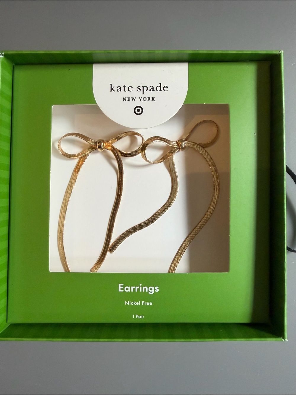kate spade Target Gold Bow Earrings
